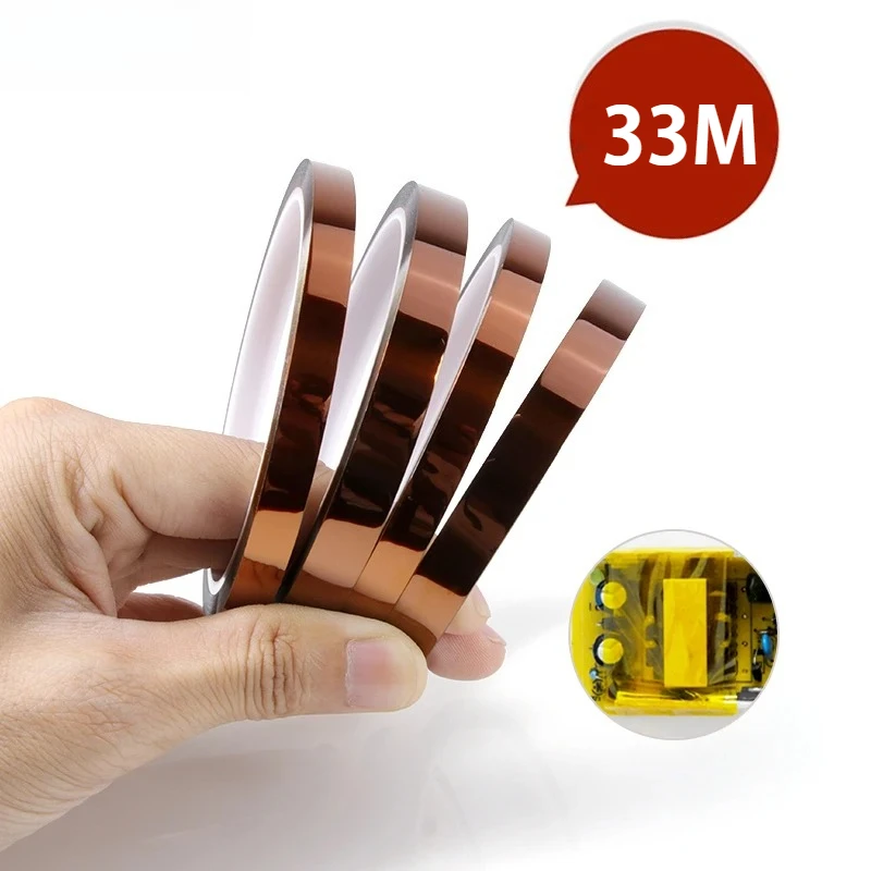 33M Polyimide Adhesive Tapes Thermal Insulation Electronics Board Protection Insulating High Temperature Heat PET Tape