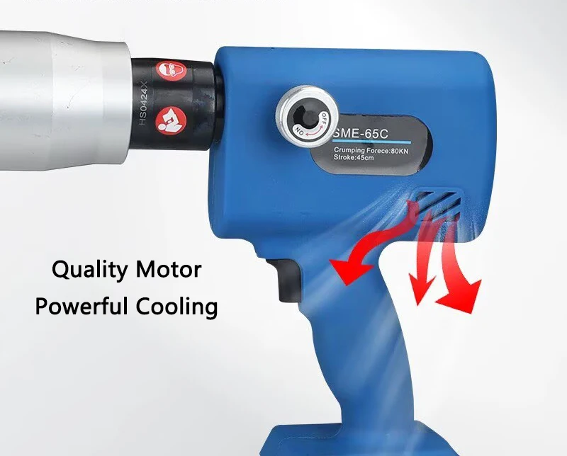 Small Portable Electric Hydraulic Cable Cutter SME-65C Rechargeable Copper Aluminum Cable Wire Cutter Efficient Cutting