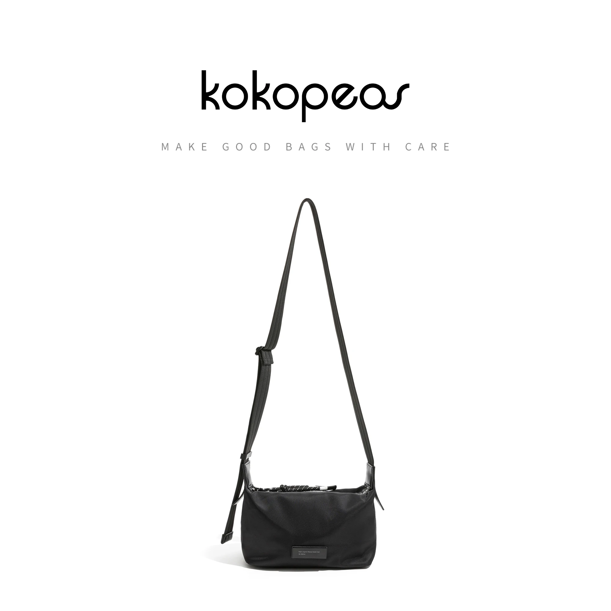 KOKOPEAS Sling Crossbody Bag for Women with Adjustable Strap Lightweight Nylon Shoulder Waist Fanny Pack Belt Bag for School