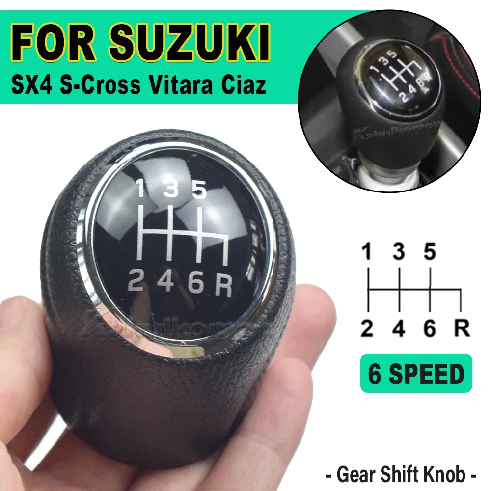 For Suzuki SX4 S-Cross Vitara Ciaz 1.6L 1.4T Car Gear shift knob