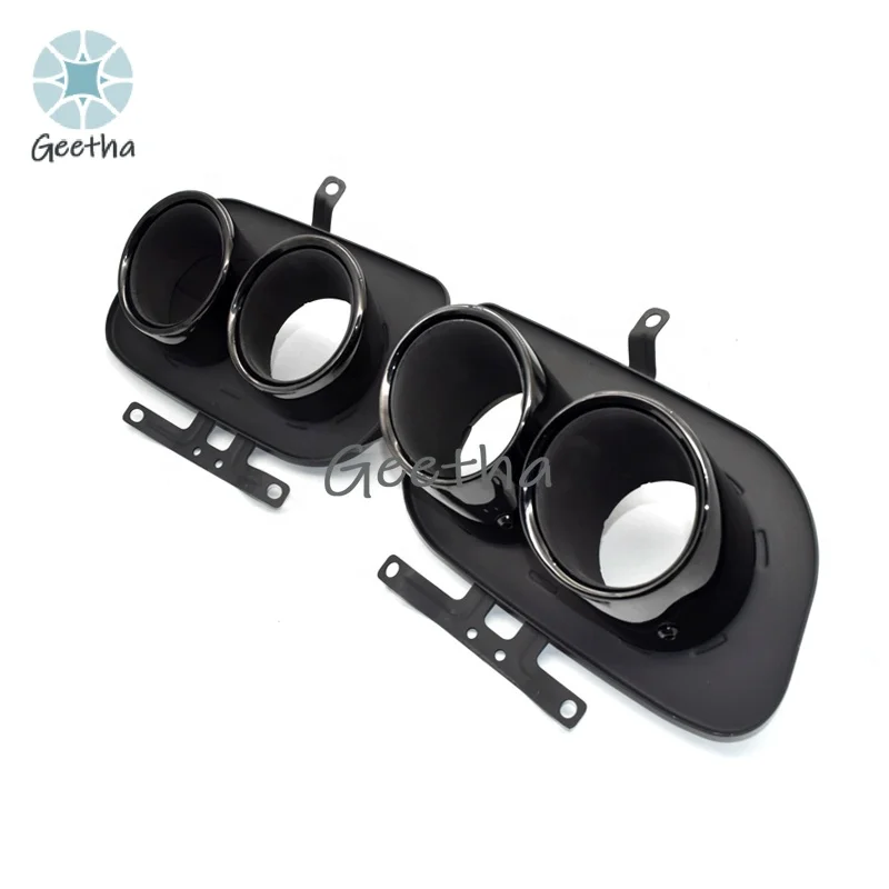 

Для черной выхлопной трубы с гальваническим покрытием из нержавеющей стали, модификация выхлопной трубы 2019 20 911 922, оригинальный квадрат с четырьмя наконечниками