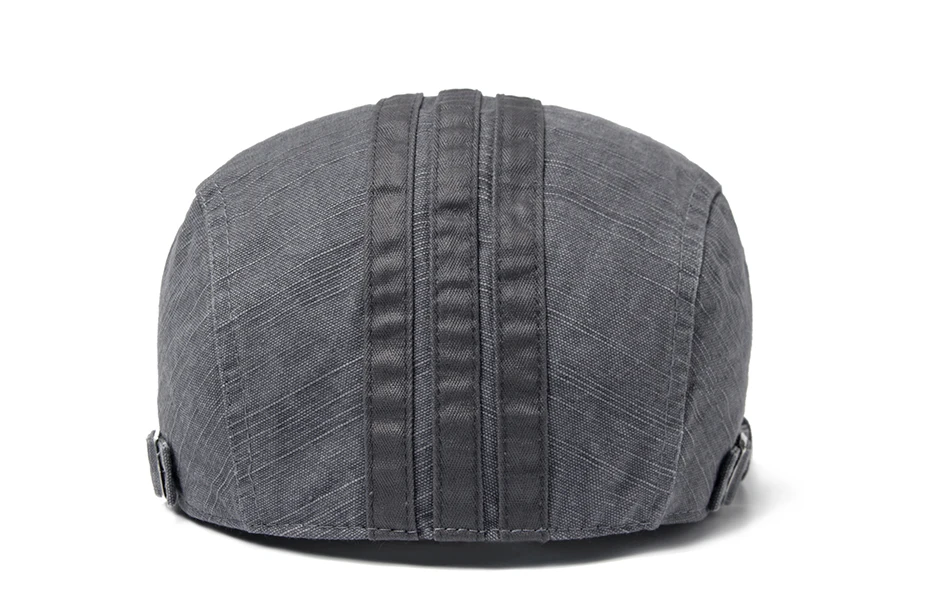 CNTANG Neue Männer Baskenmütze Mode Stickerei Flache Kappe Sommer Visier Für Männliche Mode Vintage Baumwolle Casual Berets Einstellbar – Detail 5