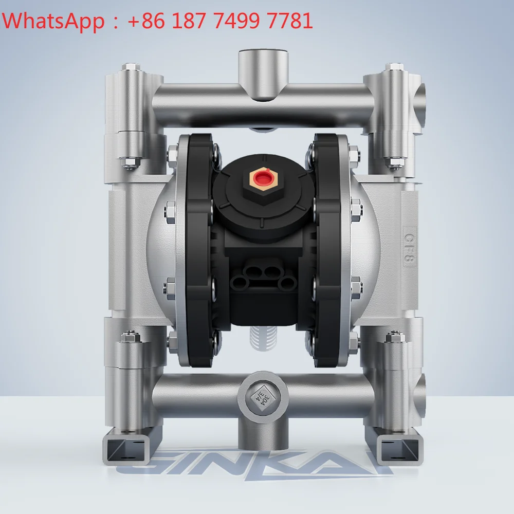 304 316 316L Stainless Steel Air Operated Diaphragm Pump Abrasion Resistant Marine Industrial Chemical Pump