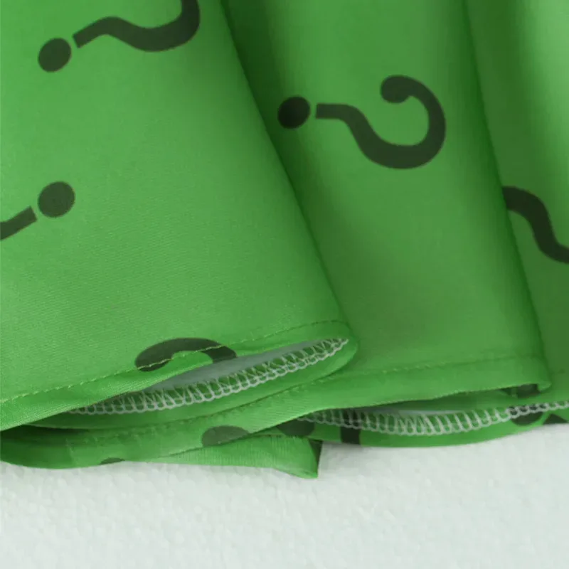 Costume vert d'halloween Anime Riddler Edward Nygma, jupe pour femmes adultes, Costume de Cosplay du film Super méchant, performance sur scène