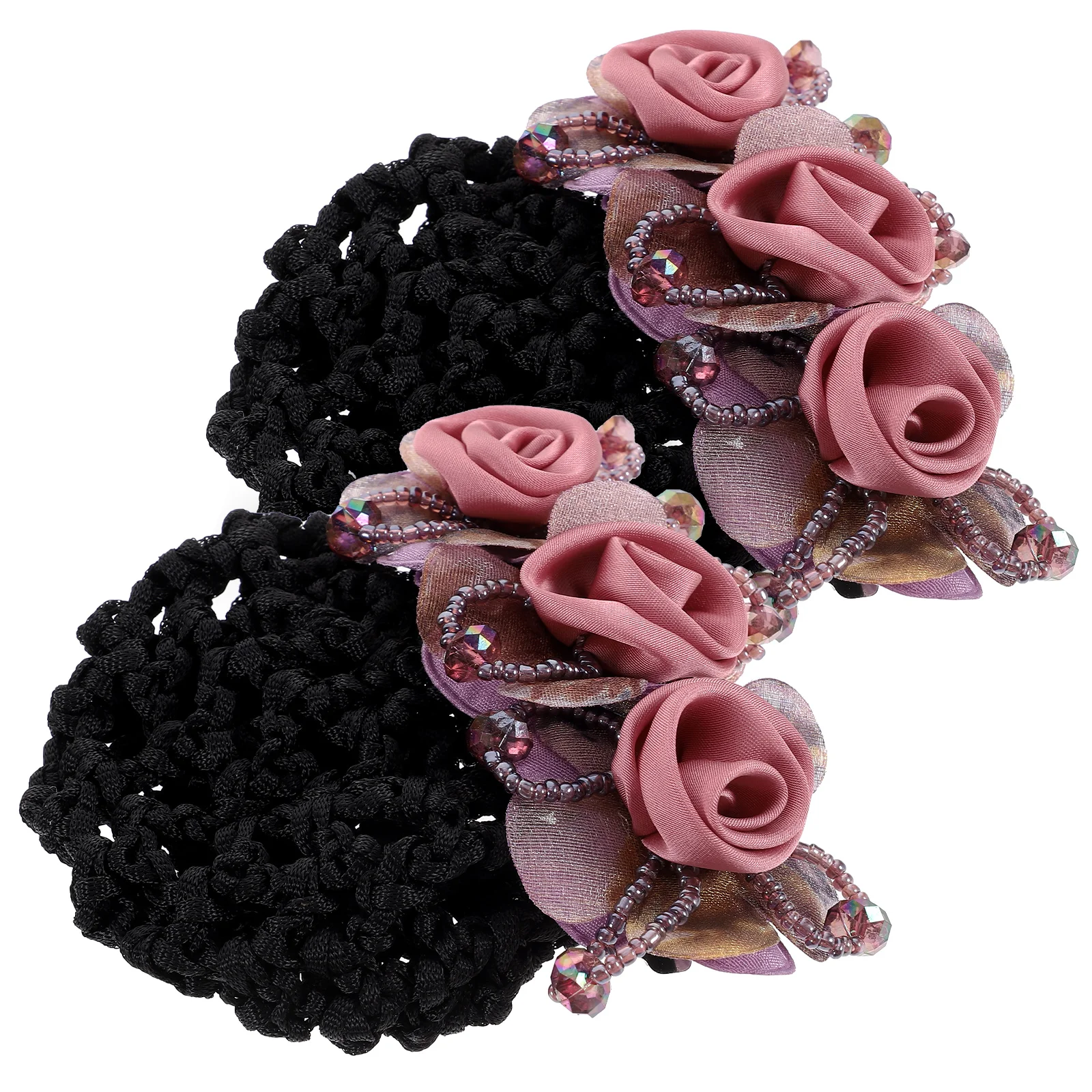 

Flower Net Women Hairnets Holders Cover Buns Secure Fit All Types Elegant Classic Style Perfect Nurses Stewardesses for Women