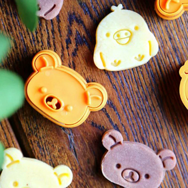 

Набор из 3 форм для сэндвичей в виде милых медведей, приспособление для тиснения хлеба, кексов, печенья, вырубка для печенья, инструменты для выпечки и кондитерских изделий