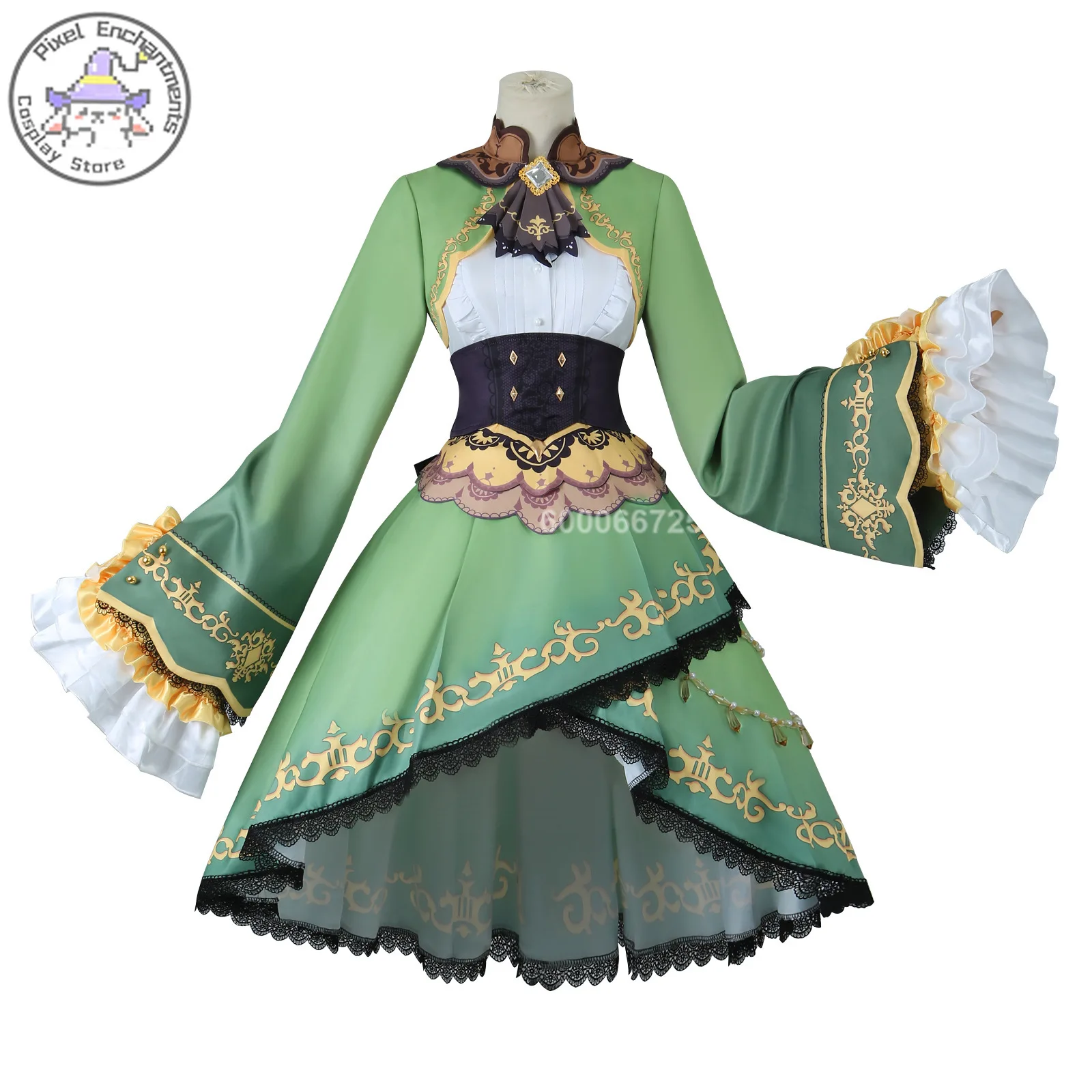 Disfraz de Cosplay de diamantes de Satono Derby bonito de Anime para mujer, disfraz de fantasía, vestido de Lolita, traje de fiesta de fantasía de Halloween