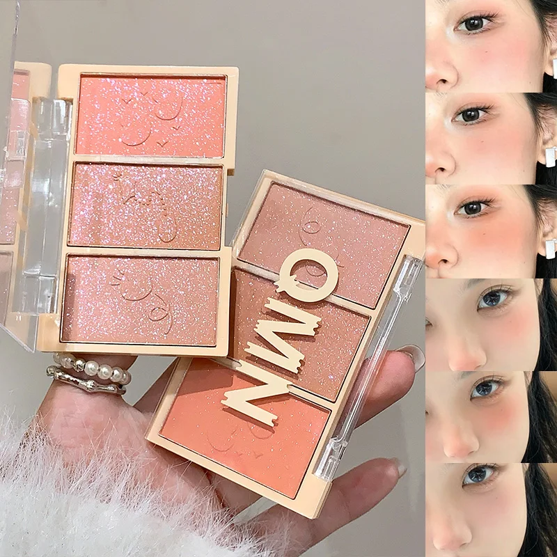 Stroll Through Starlight - Natural Nude Makeup Blush Palette: Creamy, Fine Texture, Easy Application Matte Shimmer for a Univers