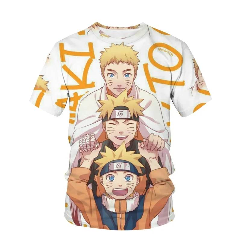 Anime Naruto t-Shirt Naruto Kakashi Cosplay 3D Printed Men's Fashion Oversized T Shirt Harajuku Kids Tees Tops Boy Girl Clothing