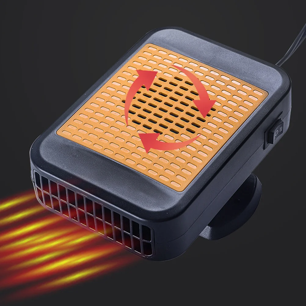 

1 pc Car Heater Fan Portable Auto Windshield Defroster Vehicle Heater Plug In Cigarette Lighter Compact Size 360 Degree Rotating