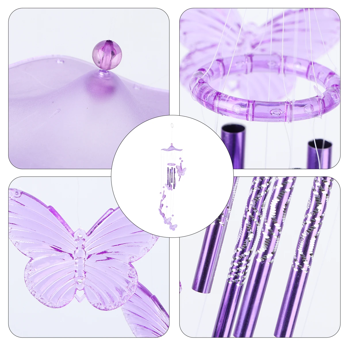 

Butterfly Ornament Wind Chime Crafts Bell Pendant Decor Adornment Hanging Unique