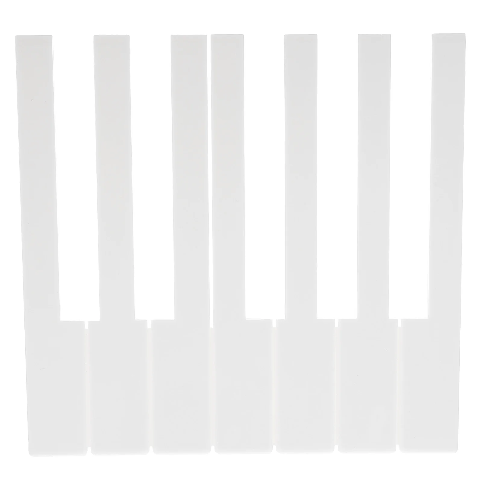 

52 Pcs Piano Accessories Keyboard Tag Keys Replacement Parts White Keyboards Accessory Notes