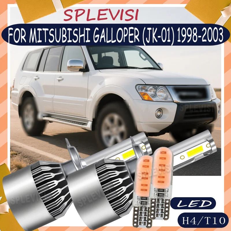 

2 year warranty Energy Saving Shockproof Tool-Free H4 LED headlight For MITSUBISHI GALLOPER (JK-01)1998 1999 2000 2001 2002 2003