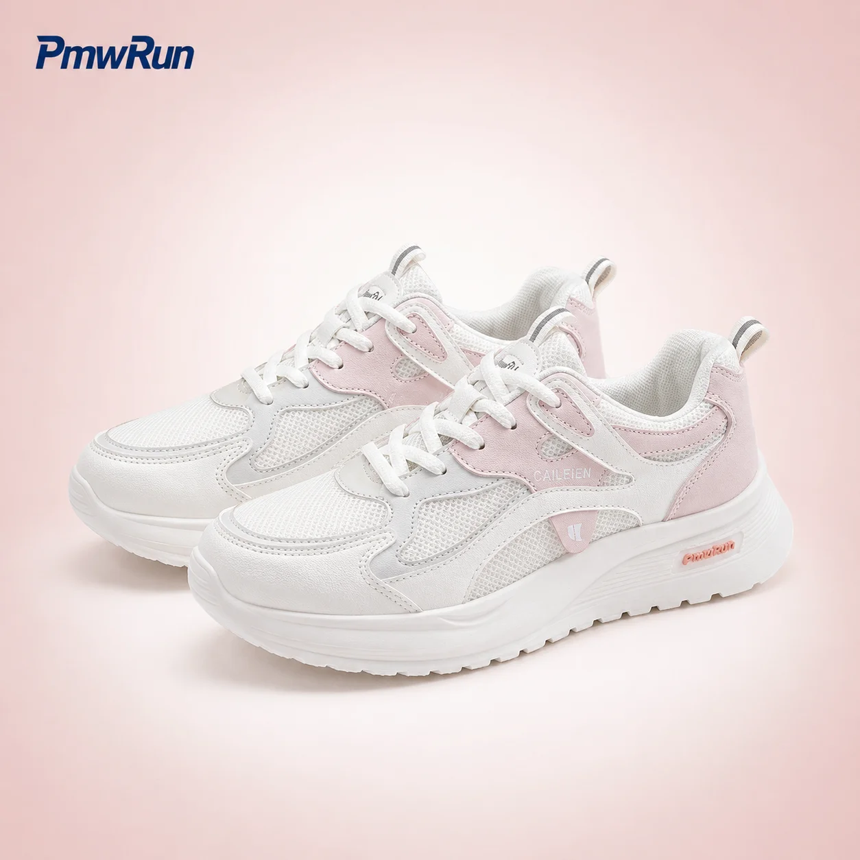 Autumn Sport Shoes For Women PU Leather Breathable Women's Sneakers 2026 Trend Fashion Outdoor Female Running Footwear