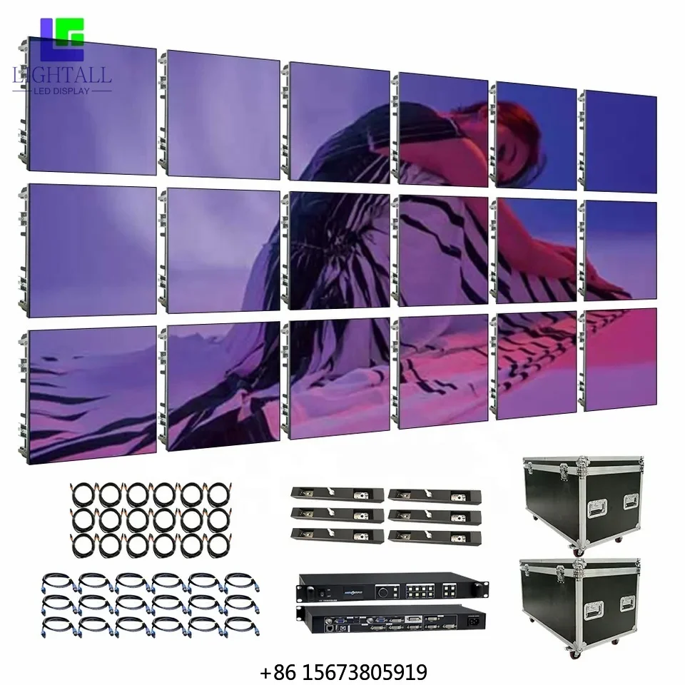 Turnkey 500x500mm Hd Indoor Outdoor Giant Events Led Video Wall P1.2 P1.5 Stage Rental Led Screen Display