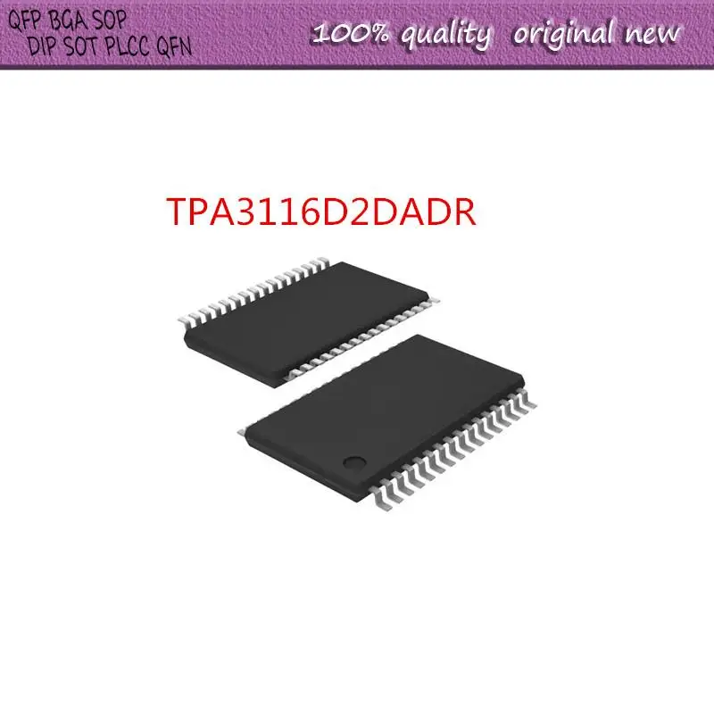 NEW   2PCS/LOT  TPA3116D2DADR  TPA3116D2  TPA3116   HTSSOP-32