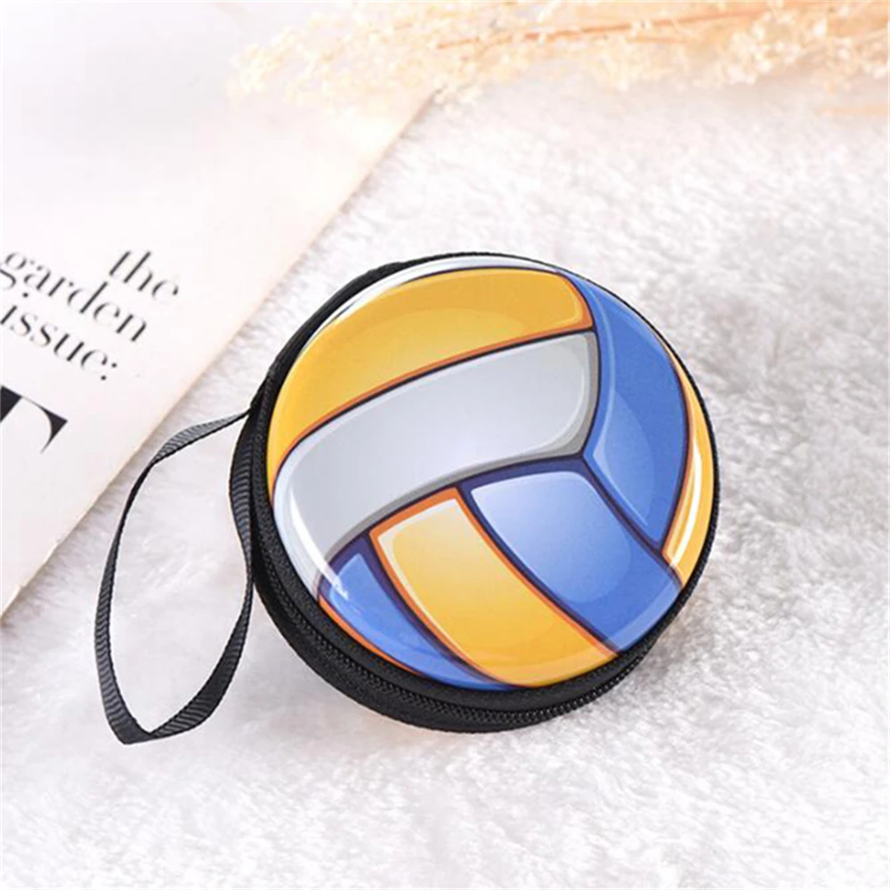 

Children's Gift Portable Wallet Football Volleyball Small Purse Running Bag Coin Purse Headset Bag