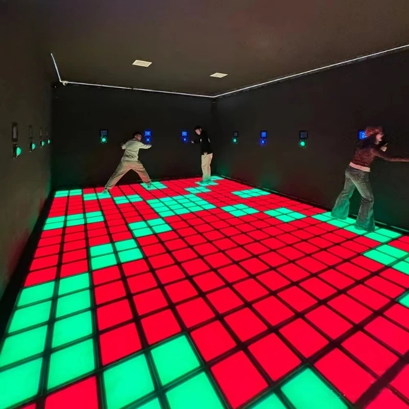 Customized Activate Game Led Floor Activate Stage Lighting Grid Led Floor Light Dance Pressure Sensing Floor Game