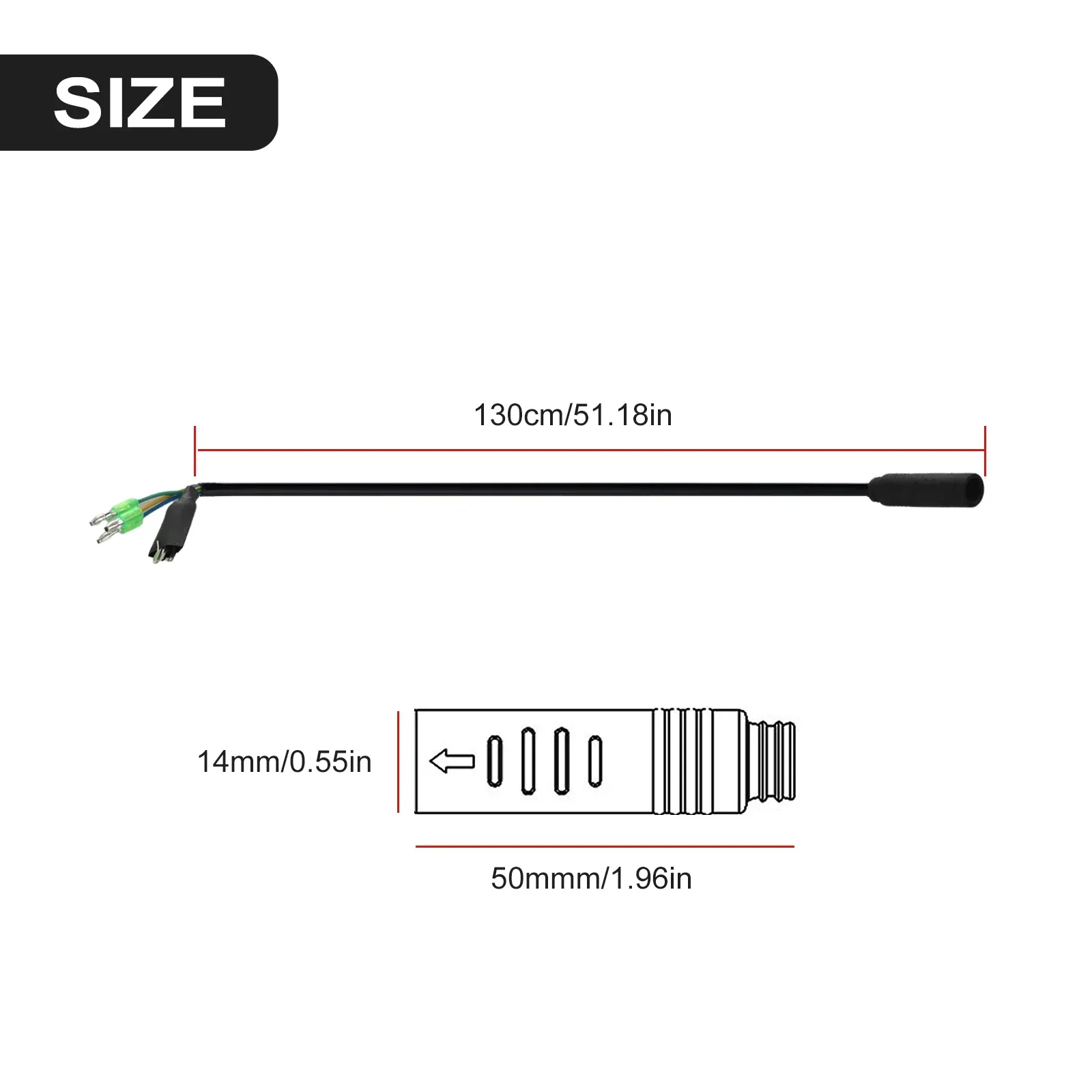 

Efficiently Enhance Your Electric Bicycle Setup Using This Practical 130cm Long Motor Cable With Hall Connector