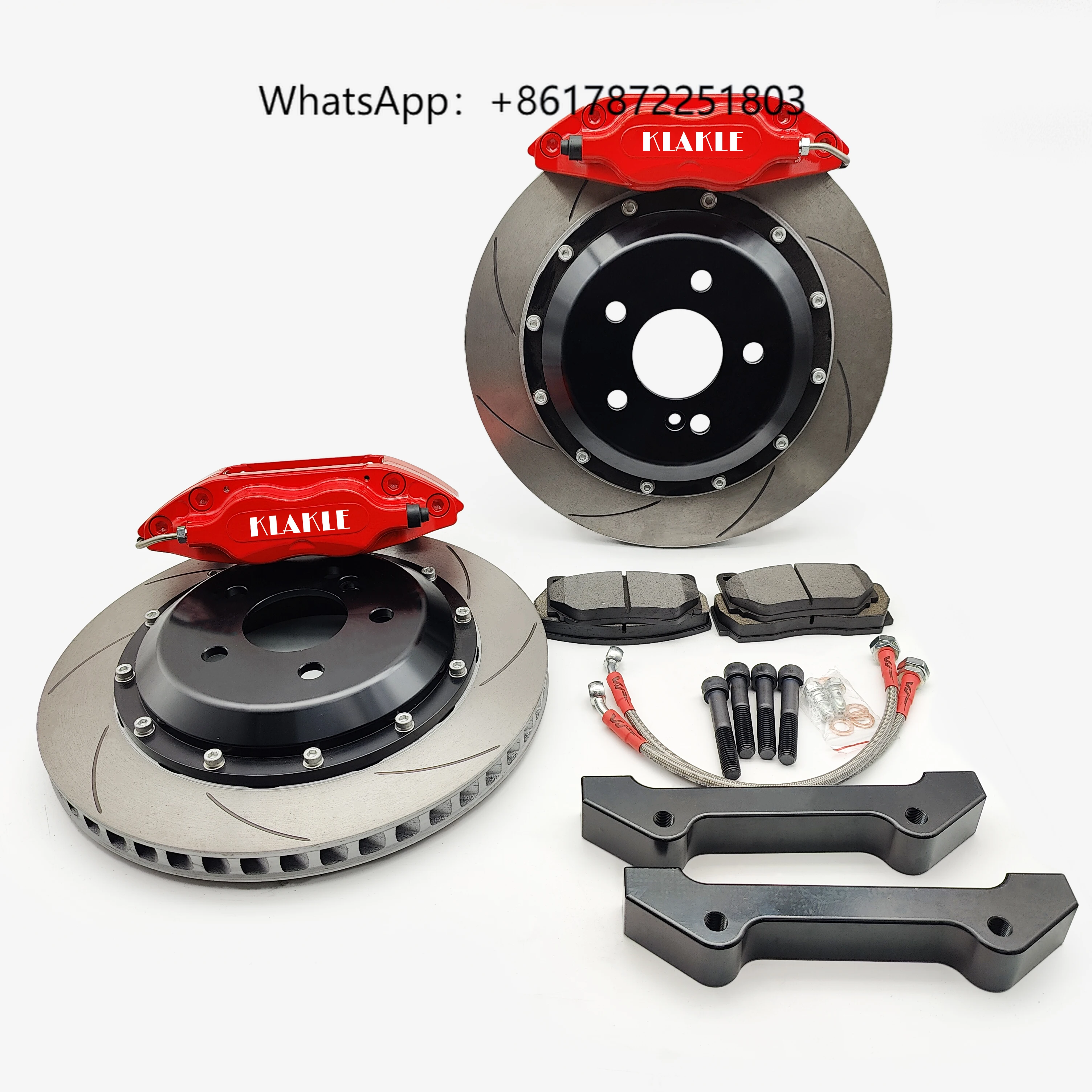 

KLAKLE Tuning Brake Systems 4 Piston Brake Caliper Front Wheel 16 Inches for INFINITI Q50 Q70