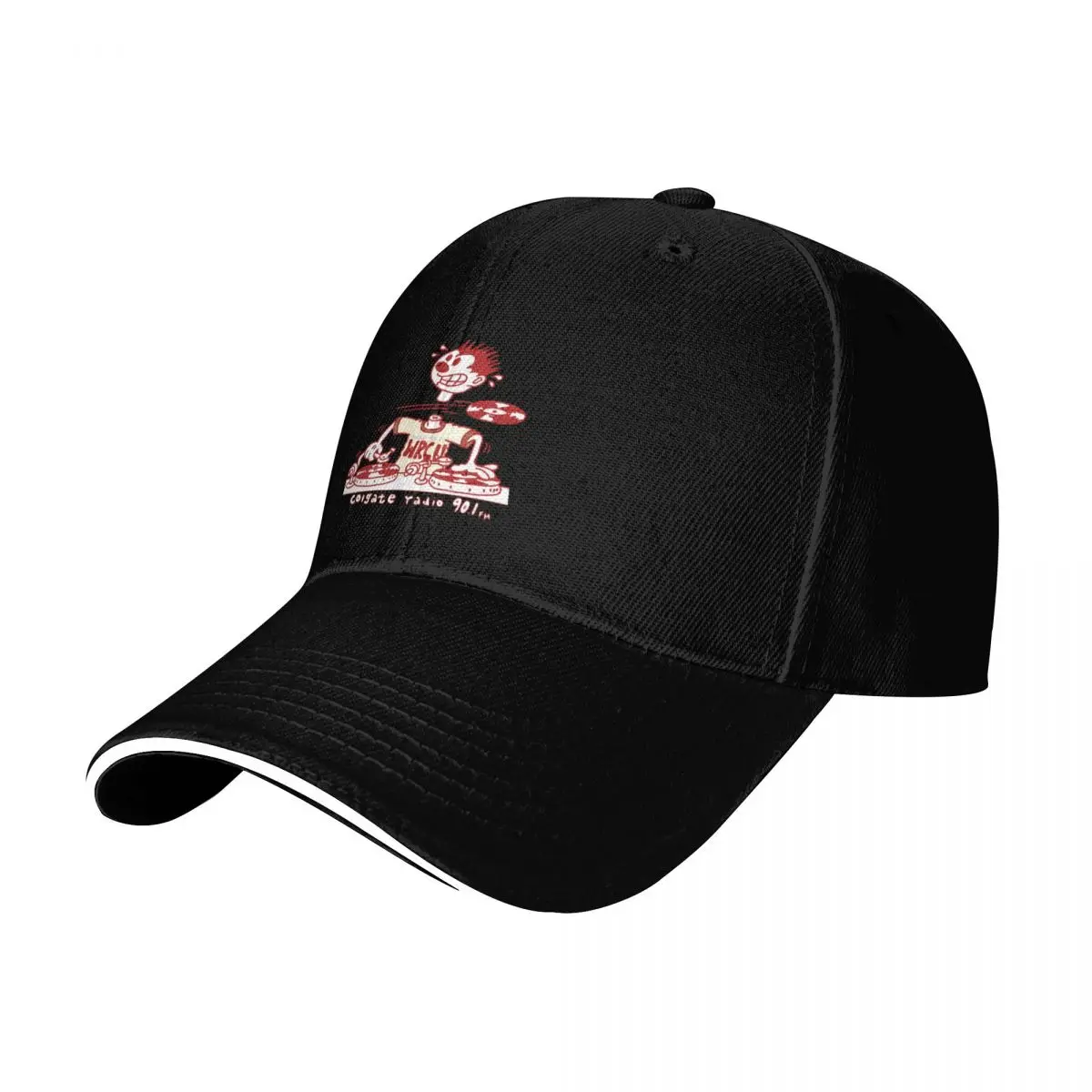 Colgate Radio 2023 Spring Baseball Cap Cotton Twill Breathable Contrast Two Tone Brim Snapback Flat Bill
