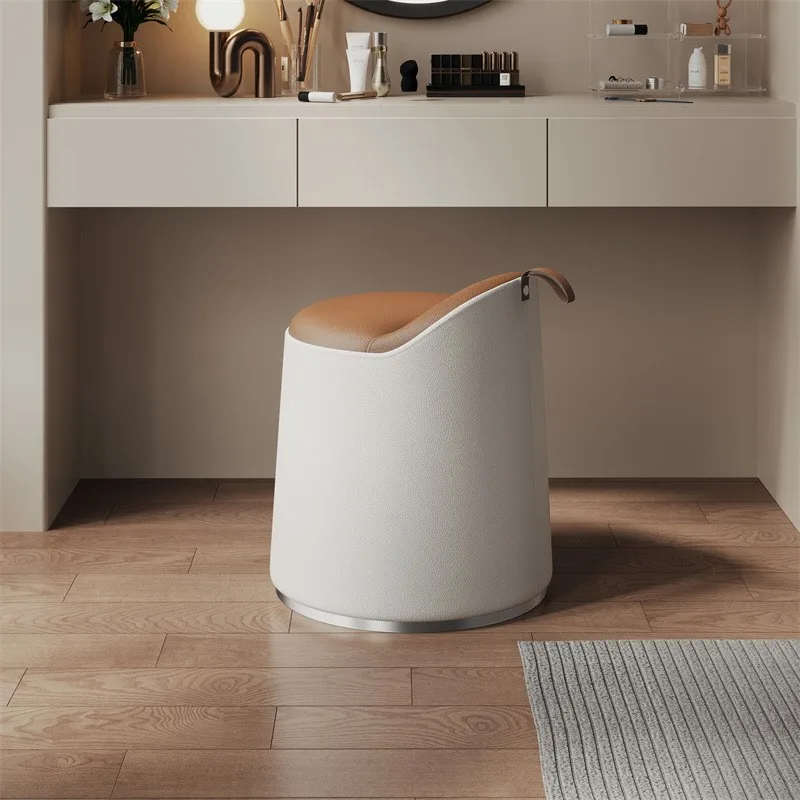 For Home Use Rotating Makeup Stool Girl's Bedroom Minimalist Dressing Table Stool Balcony Rest Chair