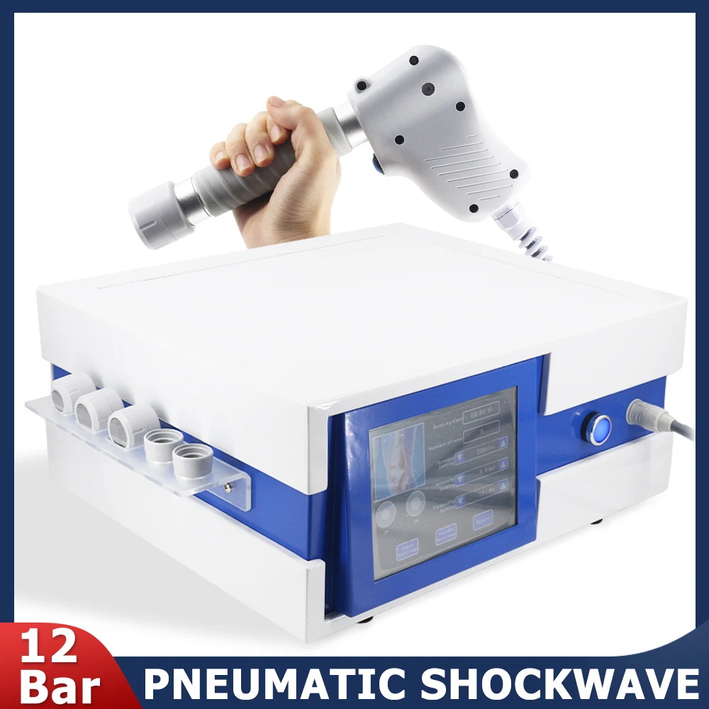 

12Bar Pneumatics Shock Wave New Waist Body Massage For ED Treatment Shockwave Therapy Machine Pain Relief Relaxation Massager