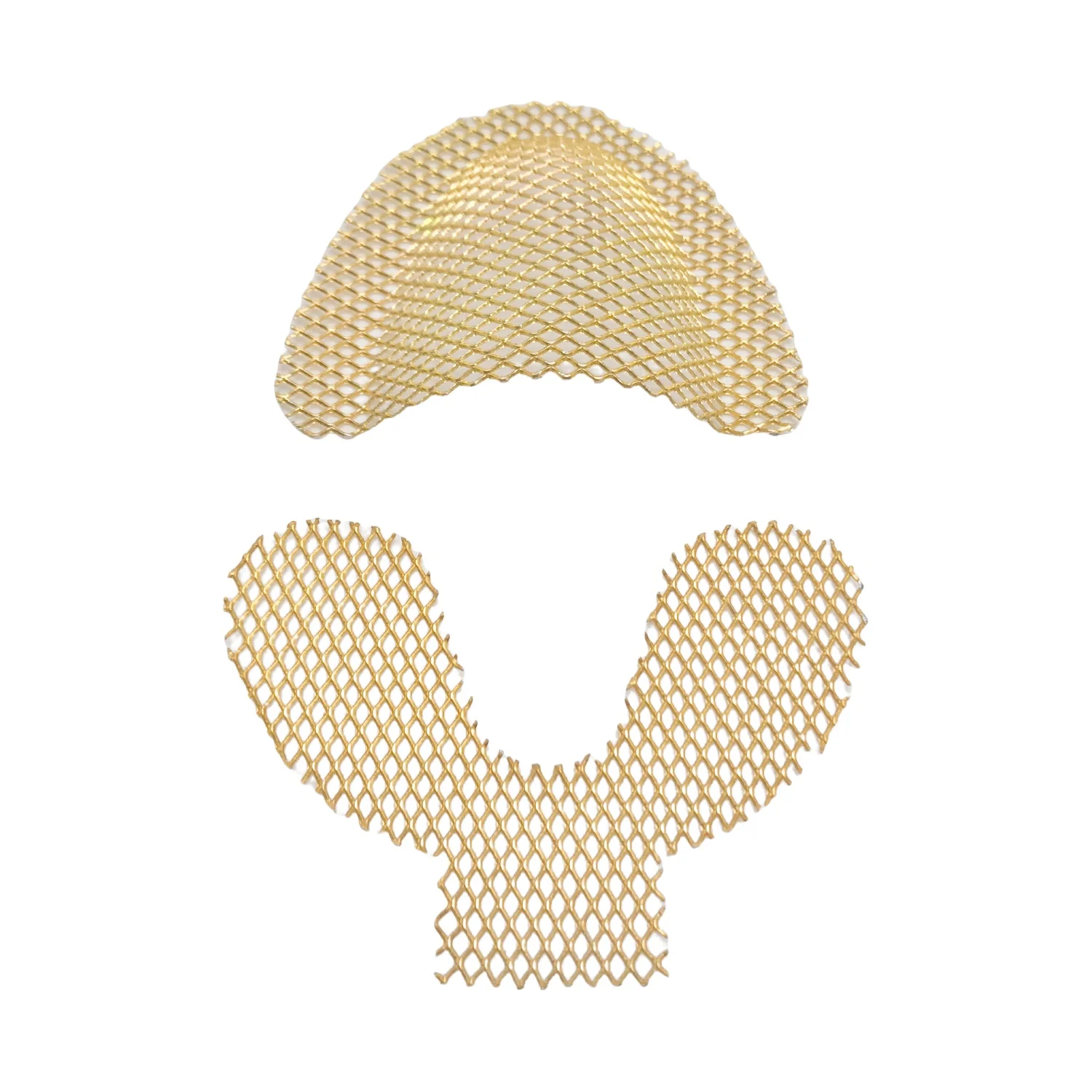 10pcs Dental Impression Metal Net Tray Denture Material Metal Palatal Reinforcement Mesh for Strengthen Upper/Lower Teeth