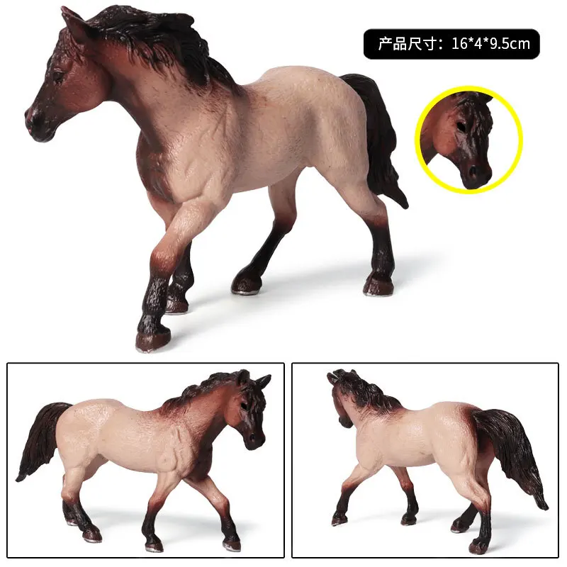 simulation wild animal solid model Quart horse ranch farm horse static plastic children\'s toy