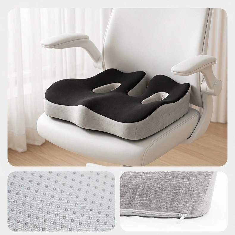 Seat Cushion Memory Foam Office Sedentary Cushion Anti Buttock Pain Coccyx Injury Pillow Fracture Decompression Lumbar Support