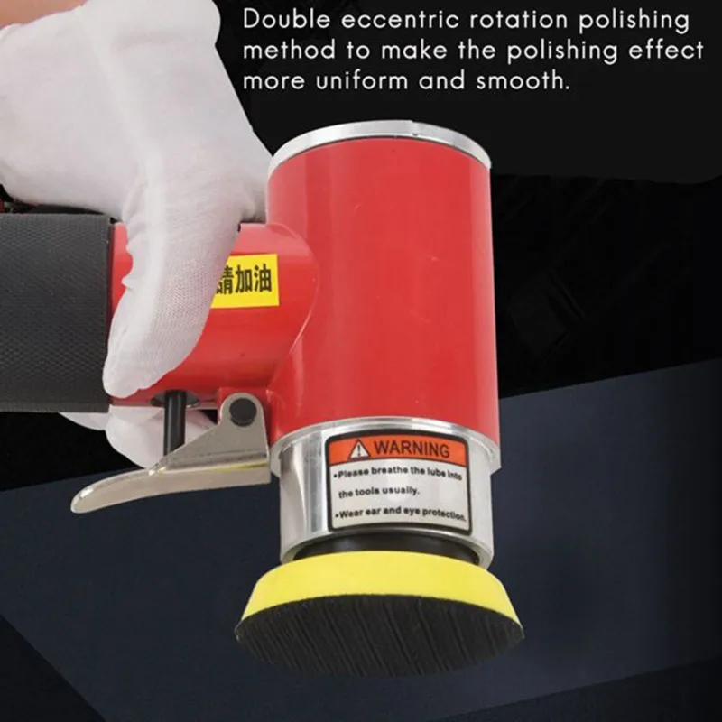 ABJO-Mini Air Sander Kit Pad For Auto Body Work Dual Action Eccentric Orbital Pneumatic Polisher Polishing Buffing Tools