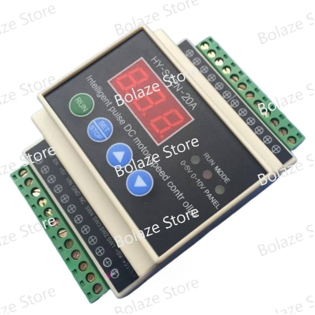 

PWM DC motor speed control controller HY-SXZN-20A PLC 0-5V 0-10V 12-65V New digital display intelligence