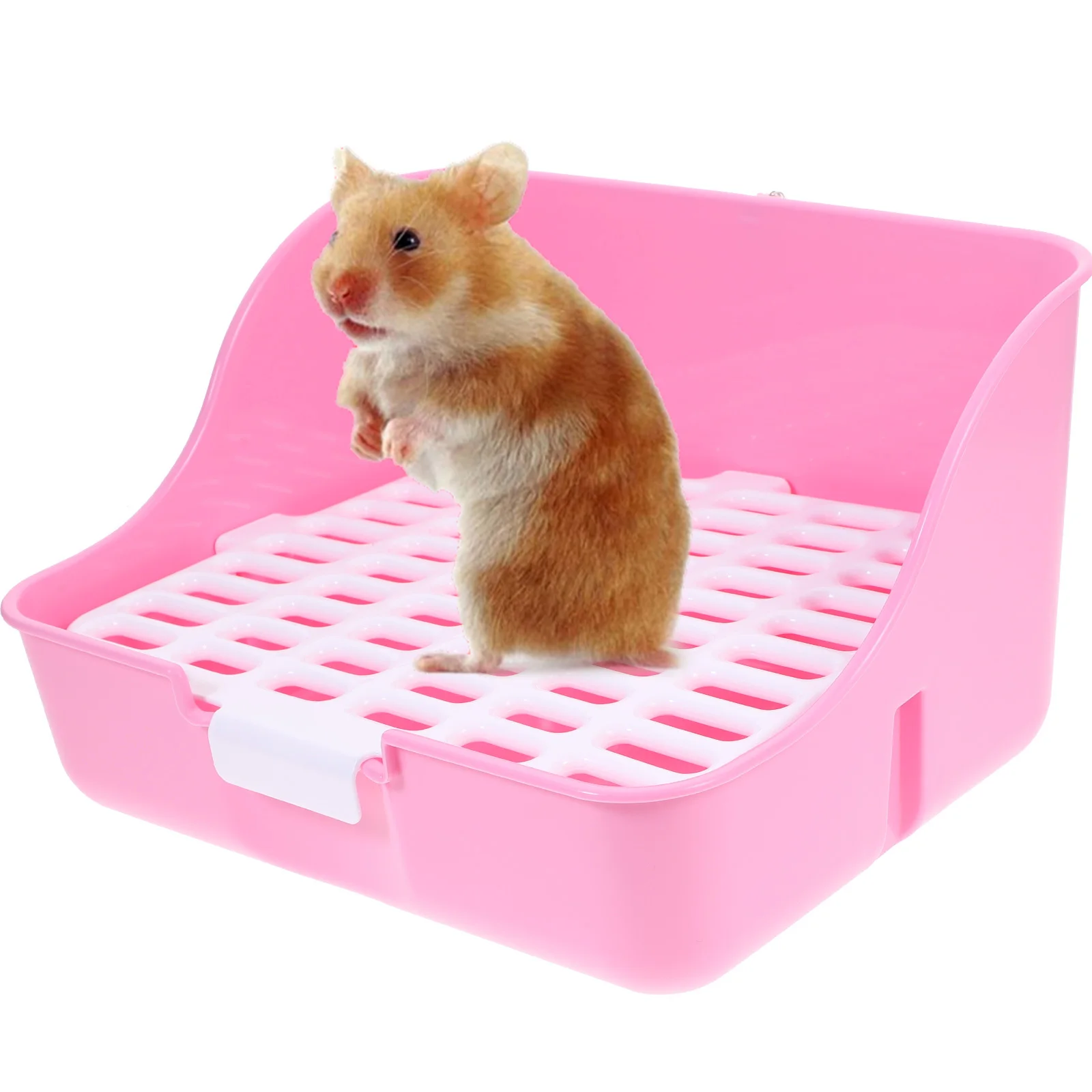 Small Pet Toilet Rabbit Portable Bunny Toilet Tray For Rabbit Guinea Pig Hamster Chinchilla Rat Pet
