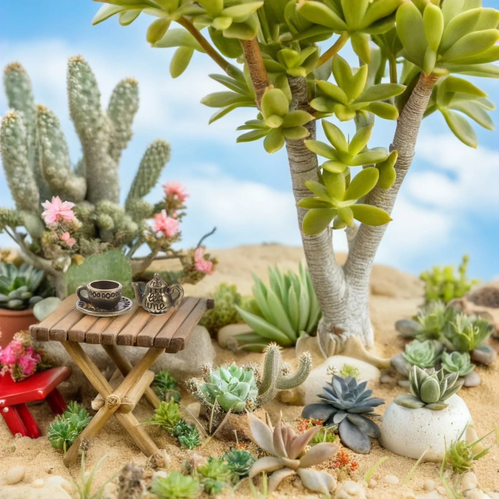 

6 комплектов миниатюрных чайных сервизов, винтажный металлический кукольный домик, кухонные аксессуары, кофейня, чайники, крошечные чашки для ролевых игр, фотографии