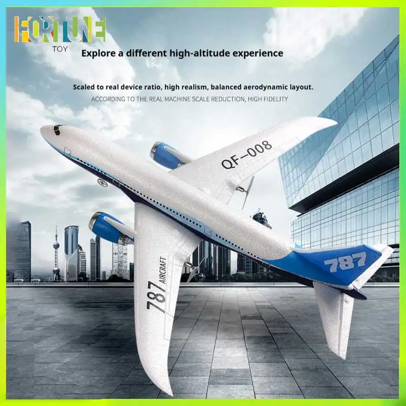 

Трехканальный гражданский самолет 787, трехканальный самолет с дистанционным управлением Qf008, модель планера из пенопласта с фиксированным крылом