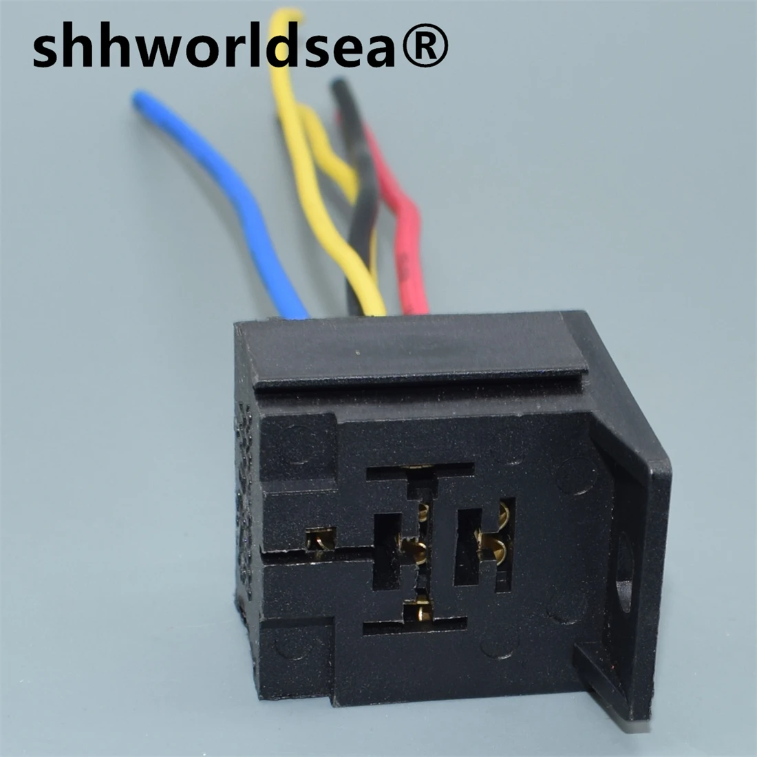 

shhworldsea 5 Pin 5 Ways Auto Relay Socket 6.3 Automotive Electric Plastic Wire Connector 3334485008