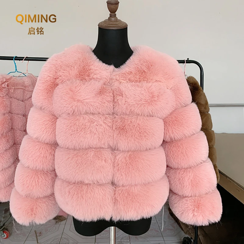 Winter Faux Fur Coat Jacket Luxury Coat Women Imitation Fur Jacket Thick Warm Ladies Fur Jackets Fashion Fuzzy Plush Coats