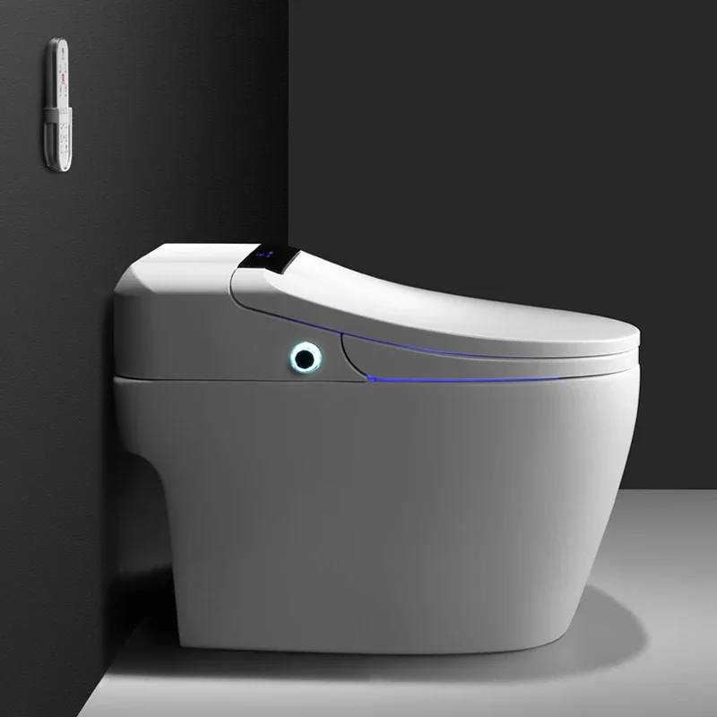 Automatic elongated tankless smart WC bidet toilet seat bidet bowl smart intelligent with remote