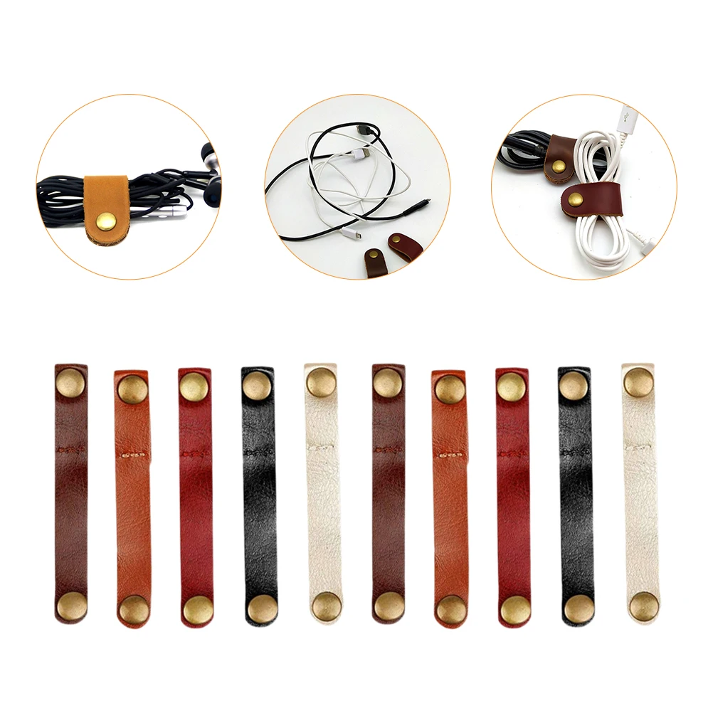 

10PCS Winder Cable Tie Organiser Retro Cord Keeper USB Wire Holder Retro Cord Organizer Soft Elastic