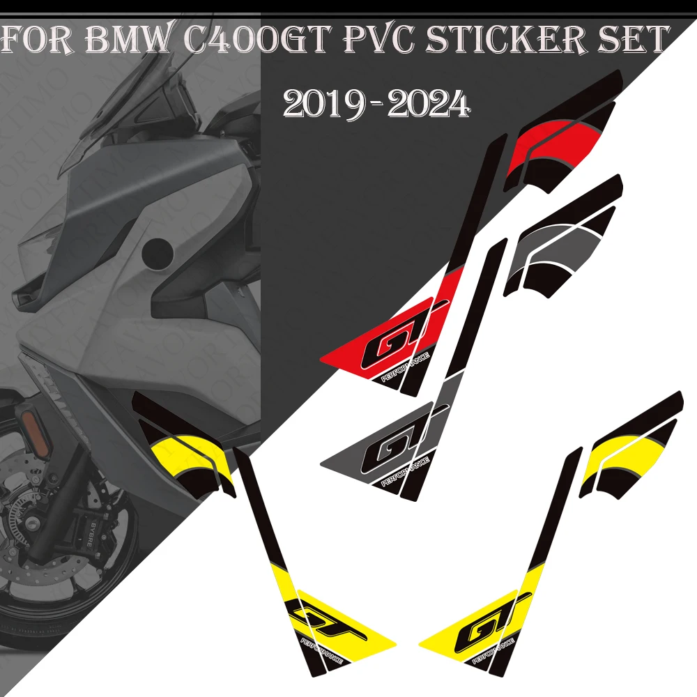 For BMW C400GT C 400 GT C400 Protector Scooter Motorcycle Tank Pad Kit Knee Wheel Body Fender Shell Stickers Decals 2019 - 2024