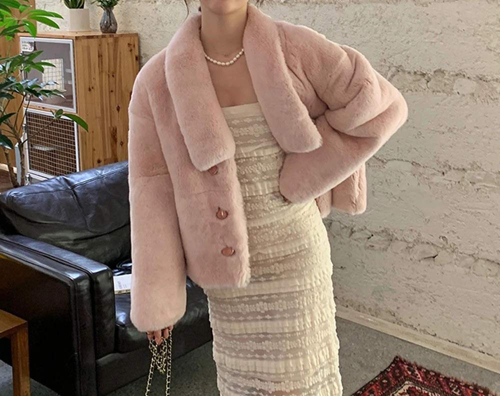 2025 New Fur Coat Women's Autumn and Winter Thick Loose Single Breasted Casual Fashion Coat