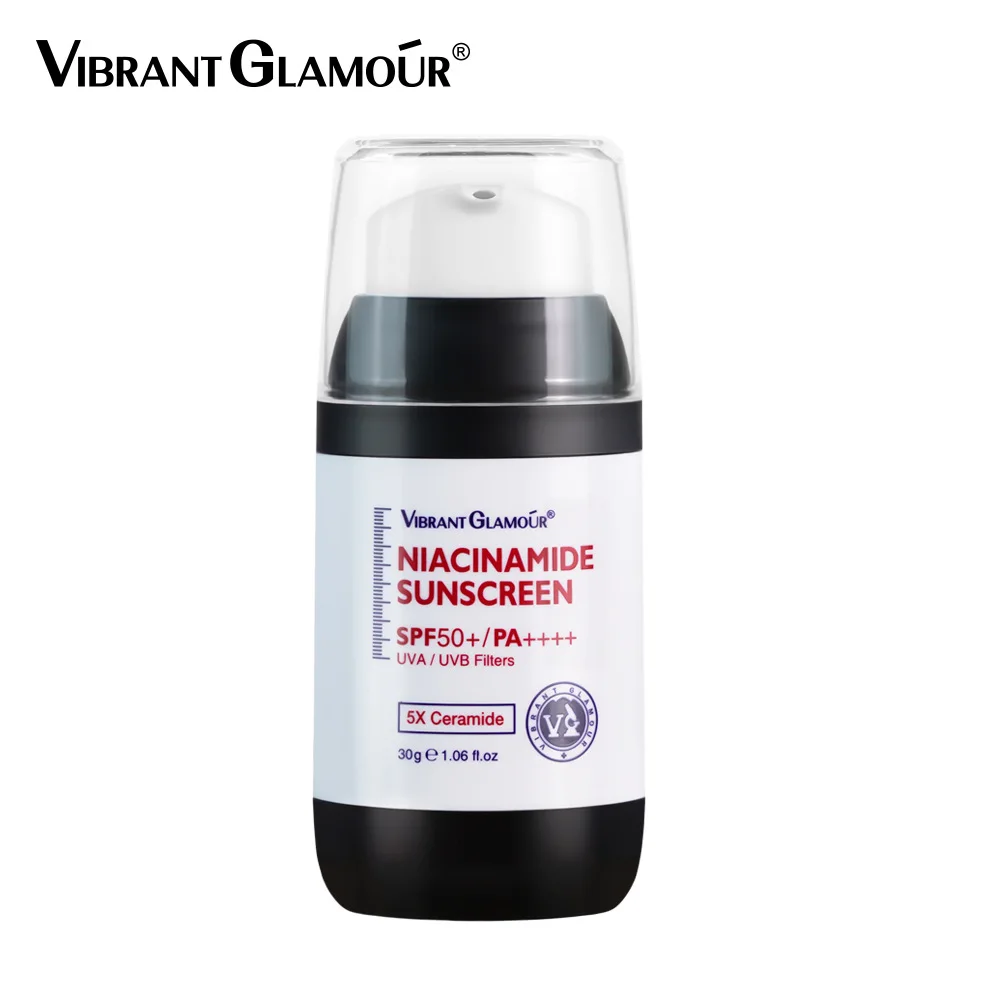 

VIBRANT GLAMOUR Niacinamide Sunscreen Cream SPF50 PA++++ UV Sunblock for Face Body 30g