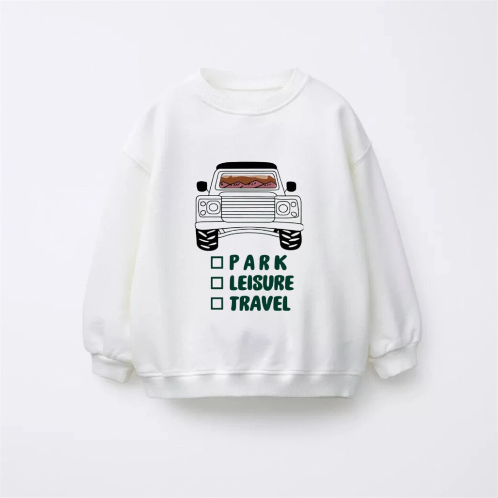 Child's New Style Hoodies Loose Casual Autumn Clothing Round Neck Sweatshirts Toddler Simple Versatile Wear Cartoon Lovely Tops