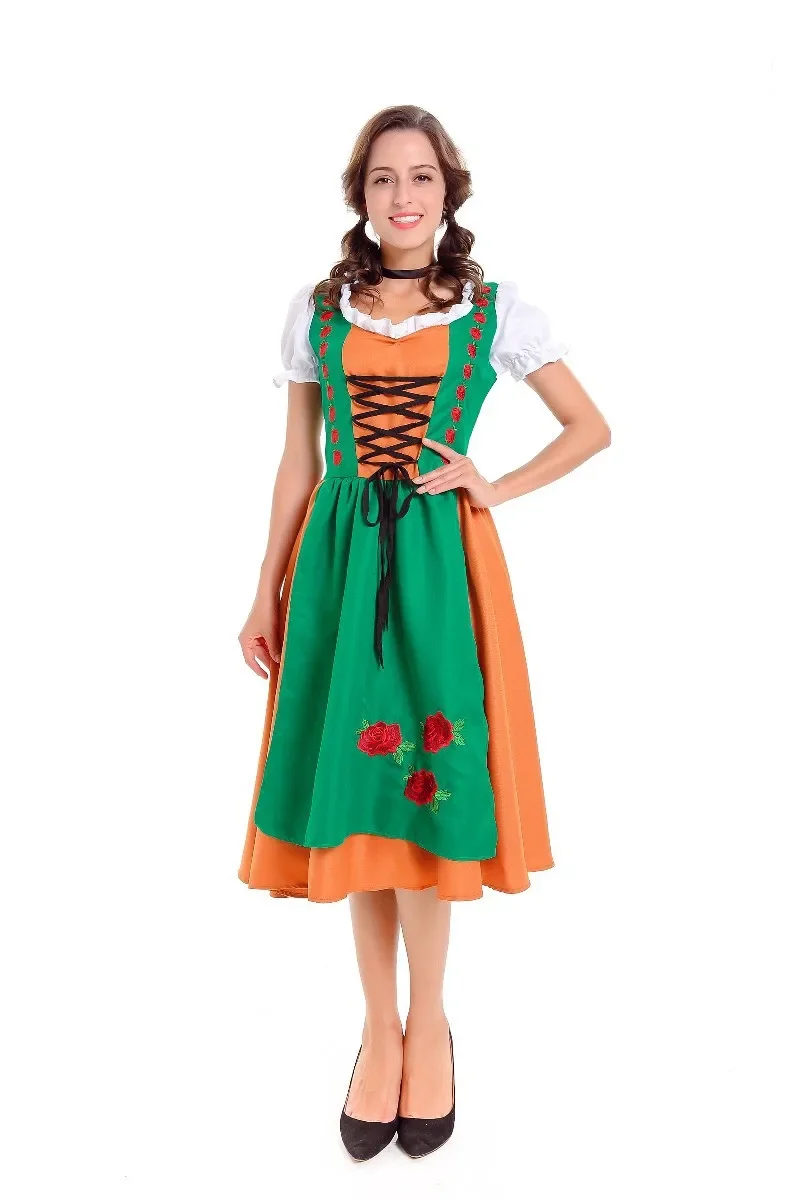 

Women Man Bavarian Oktoberfest German Beer Costumes Halloween Party Couple Festival Beer Maid Cosplay Clothing