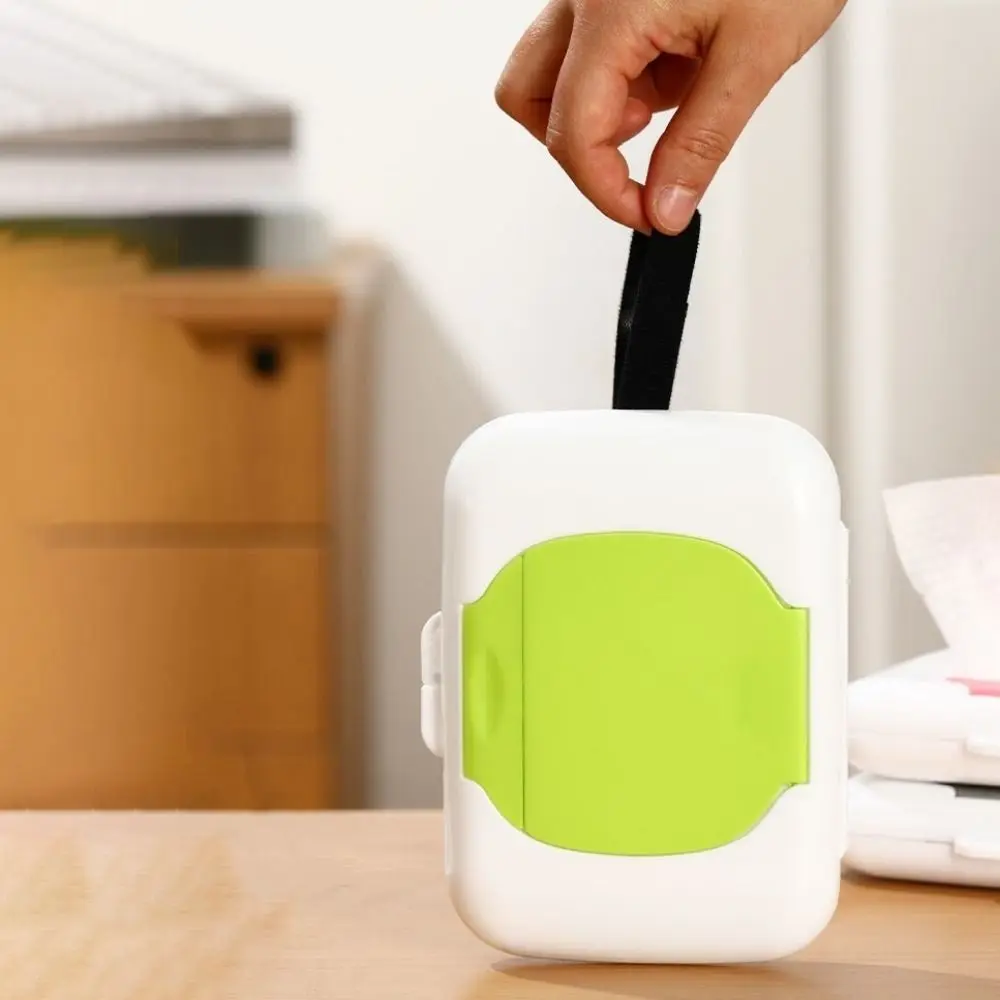 Wipes Storage Box Refillable Wipes Dispensers Sealed Plastic Wipe Holder Dust-proof Waterproof Wet Wipe Case Stroller