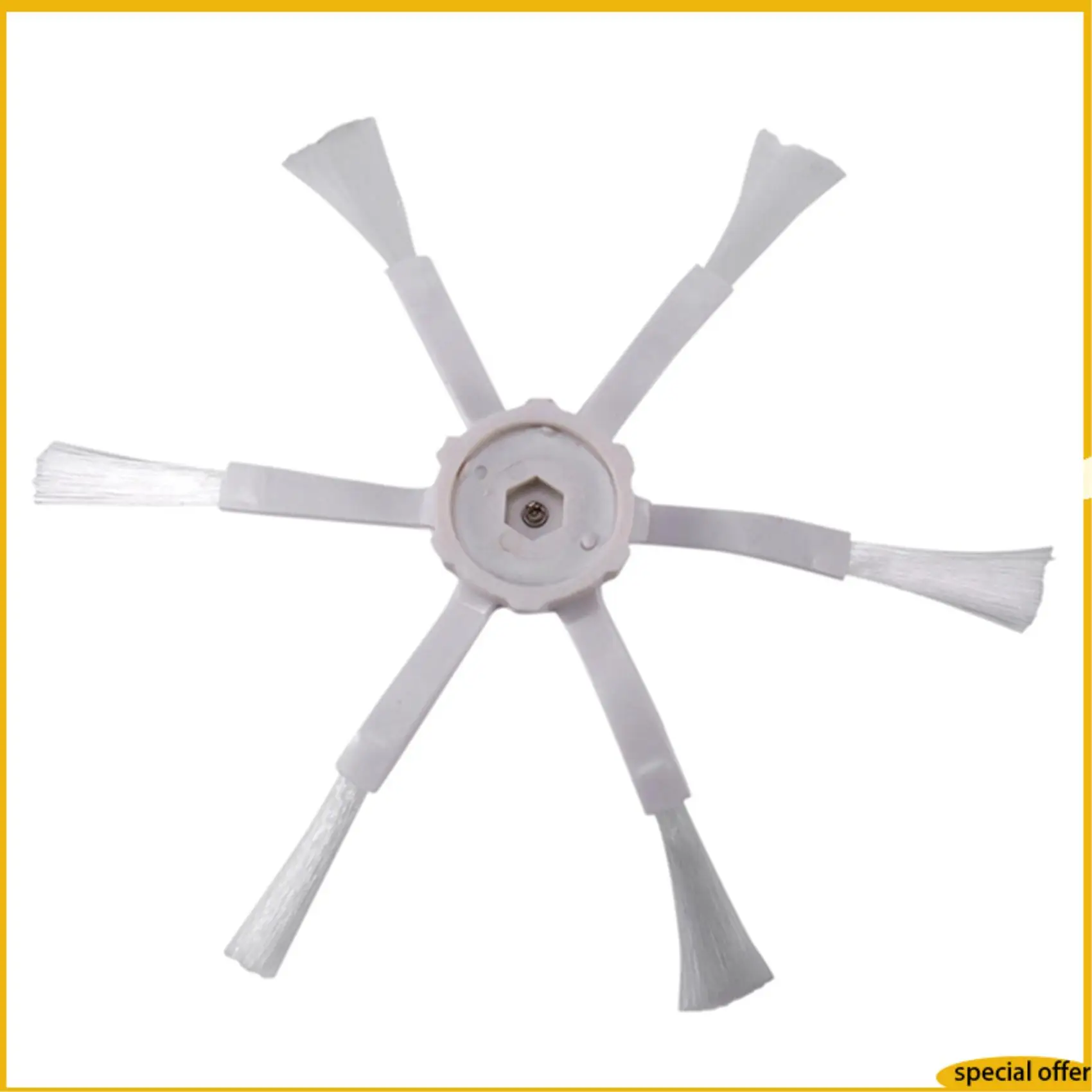 

A61I 8X White 6 Arms Side Brush For Xiaomi 1S MI Robot Vacuum 2 Roborock S50 S51 S5 Vacuum Cleaner Parts Accessories
