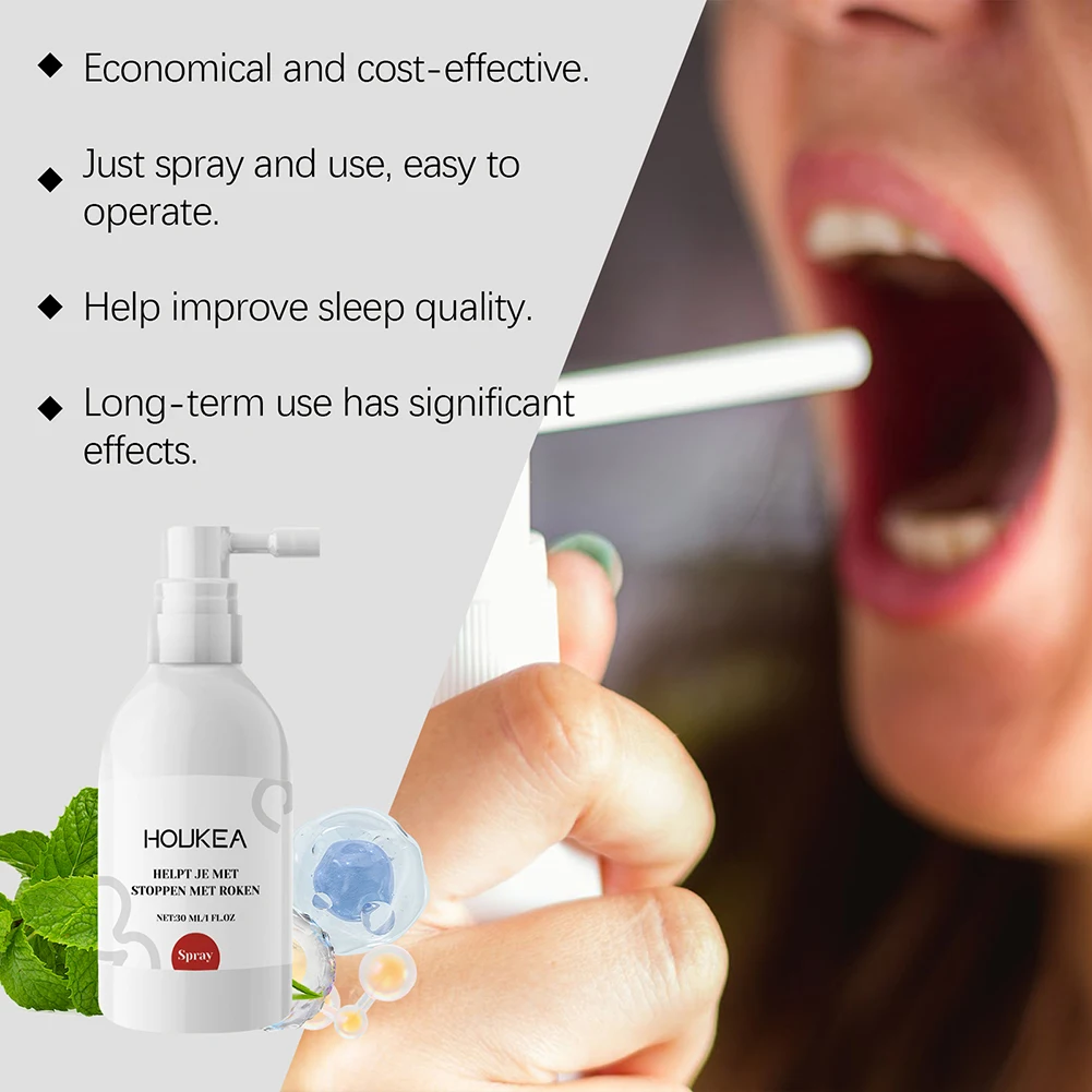 1/2/3pcs Smoking-Cessation Spray Portable Relief Anxiety Long-Lasting Refreshing Mouth Freshener Natural Breath Spray Oral Care