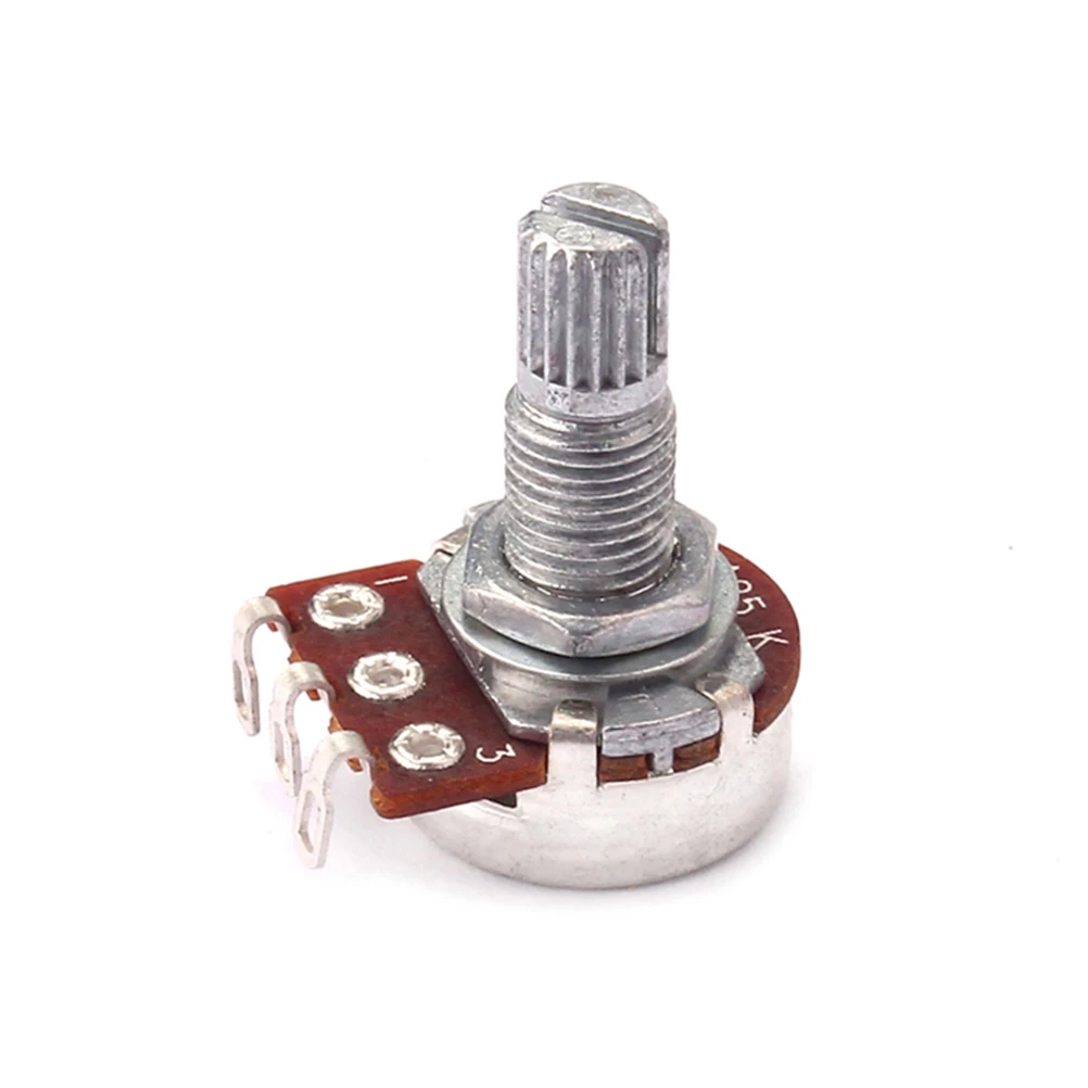 

A25K Ohm Guitar Potentiometers 18Mm Shaft Durable Lightweight Volume Tone Controls For Bass Upgrading Exquisite Design Bright