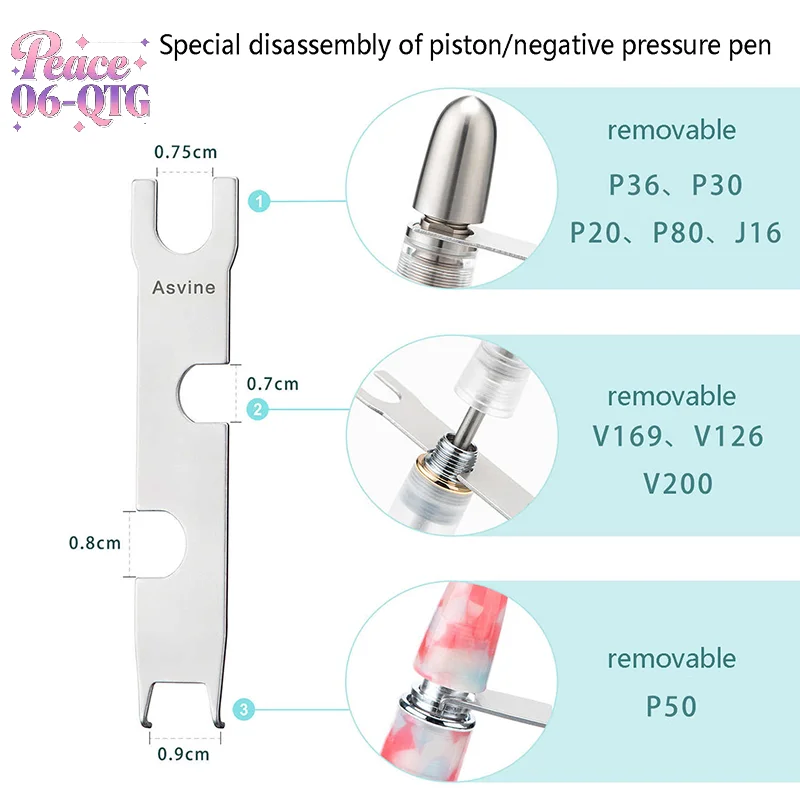 New Multifunction Removing Tools Wrench For Asvine P20 P36 P30 P50 V169 Piston And Vacuum Fountain Pens School Office Stationery