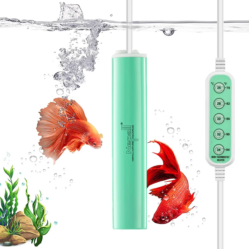 Newest Aquarium Heating Rod Intelligent Constant Temperature Control Fish Tank Submersible Mini Heater 25W/ 50W/ 75W